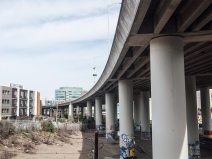 The I-280 freeway seen from Pennsylvania and Mariposa street in San Francisco, Calif. Friday, February 26, 2016. (Jessica Christian/S.F. Examiner)